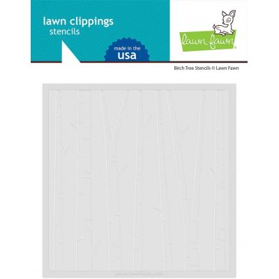 Lawn Fawn Stencil - Birch Tree